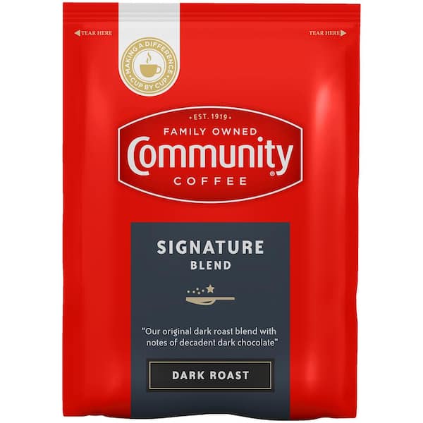 Community Coffee Signature Blend Dark Roast, Single Serve Coffee