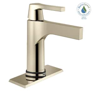 Zura Single Handle Single Hole Bathroom Faucet with Touch2O with Touchless Technology in Polished Nickel