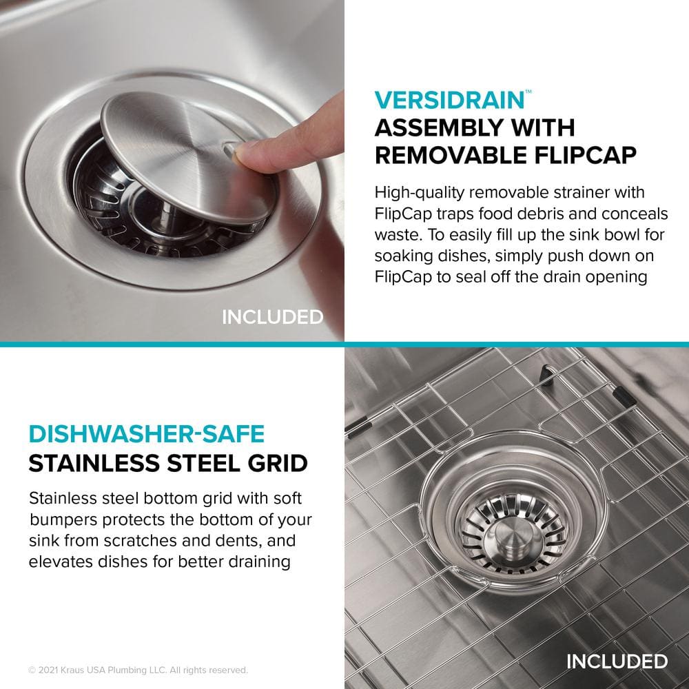 Dex 17" Stainless Steel Single Bowl Undermount Kitchen Sink