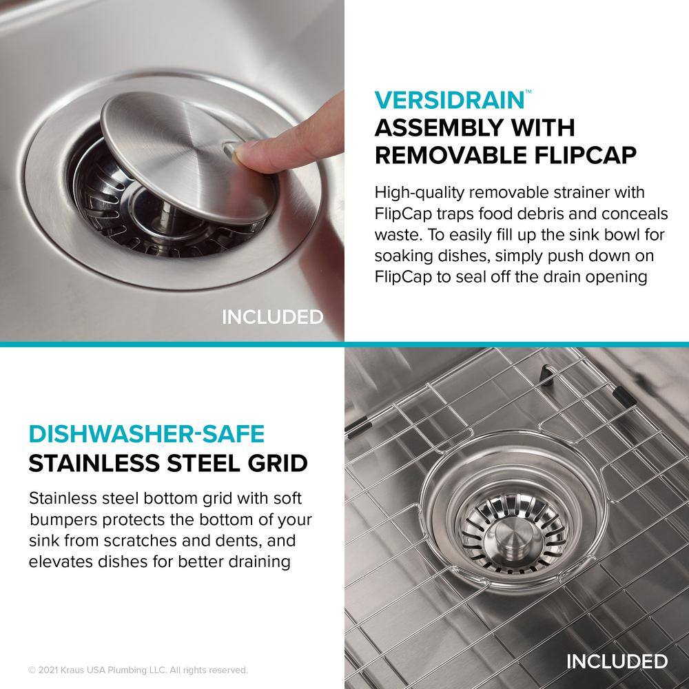 Dex 32-inch Stainless Steel Single Bowl Undermount Kitchen Sink