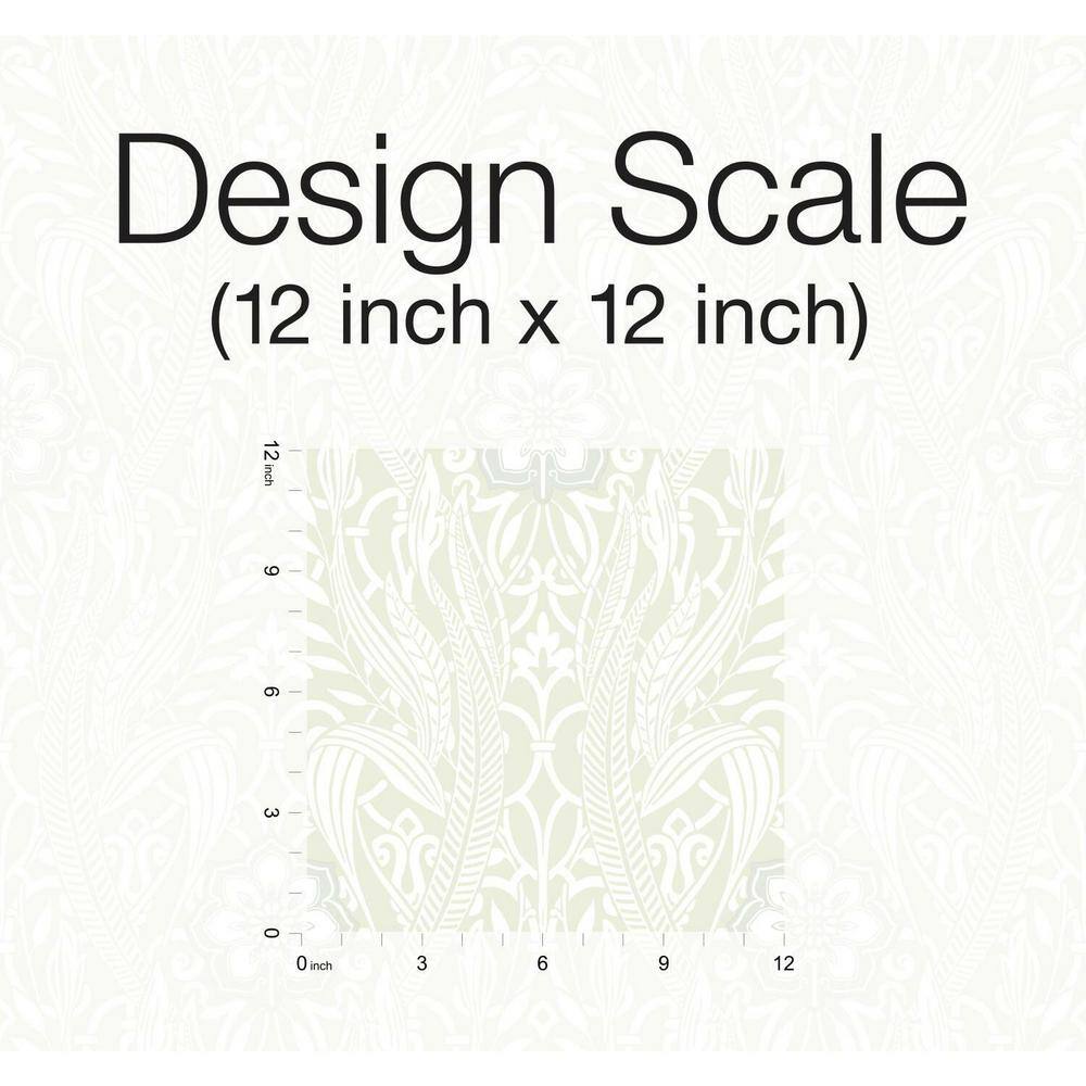 Gatsby Beige Damask Pre-pasted Washable Wallpaper Roll