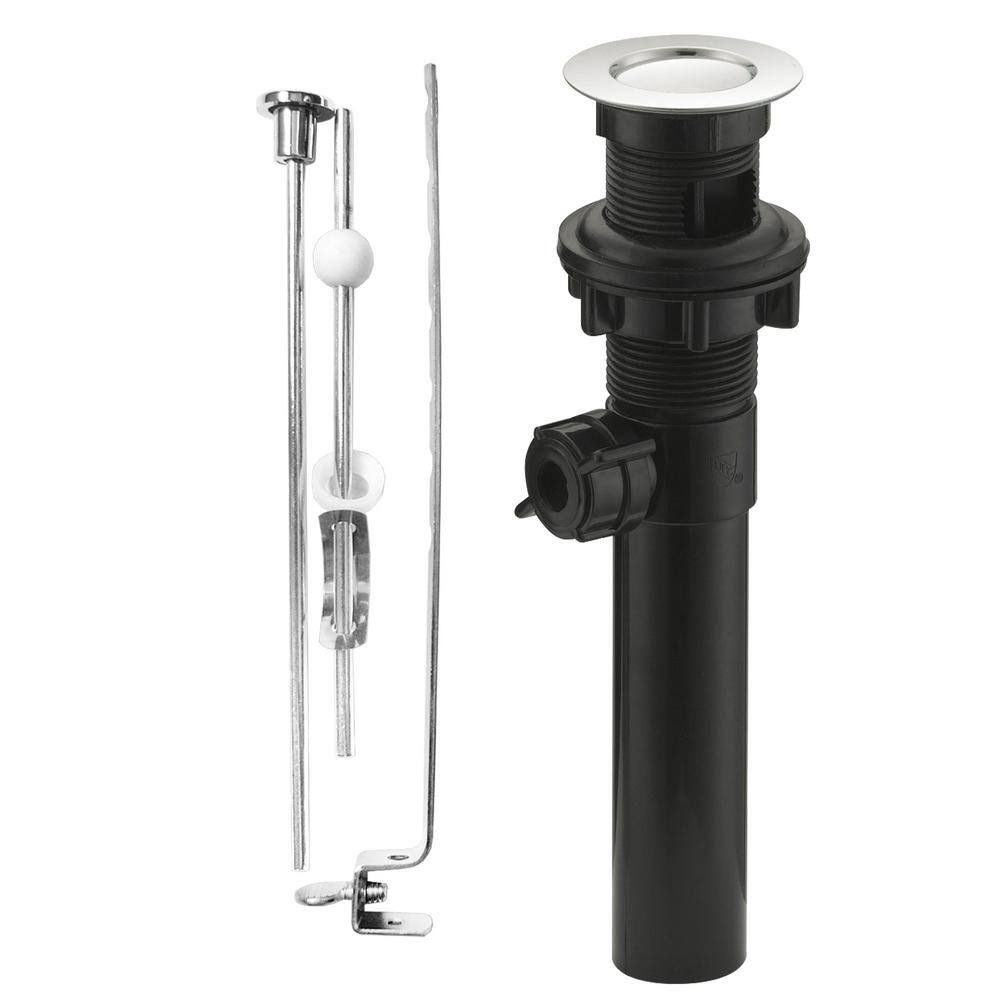 Polished Chrome Double Handle Low Arc Bathroom Faucet