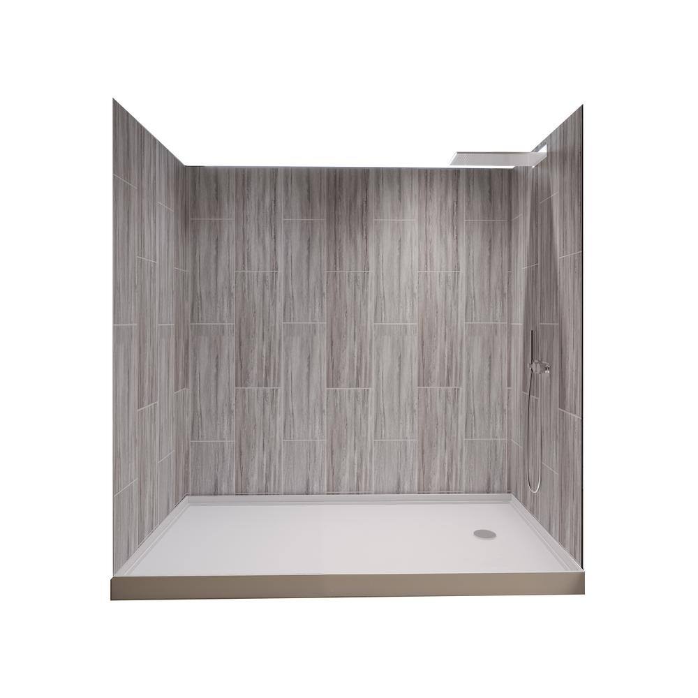NuVo DriftwoodTetherow 60in x 34in x 83in Base/Wall/Door