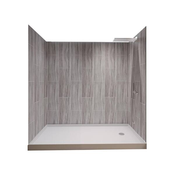 NuVo DriftwoodRainier 60in x 34in x 83in Base/Wall/Door Rectangular