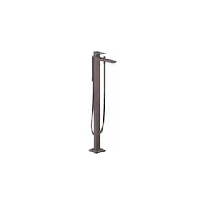 Metropol Single-Handle Freestanding Tub Faucet with Hand Shower in Brushed Black Chrome