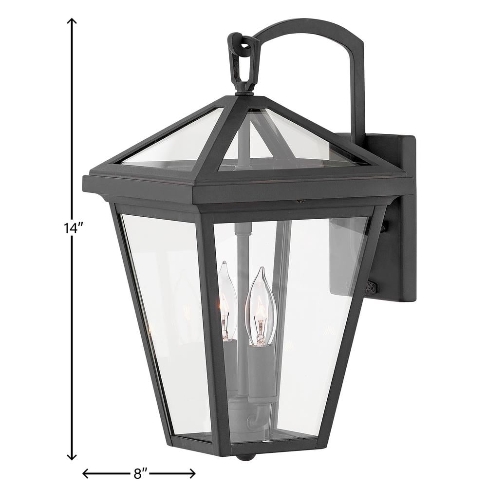 Alford Place Museum Black 2-Light Outdoor Wall Lantern