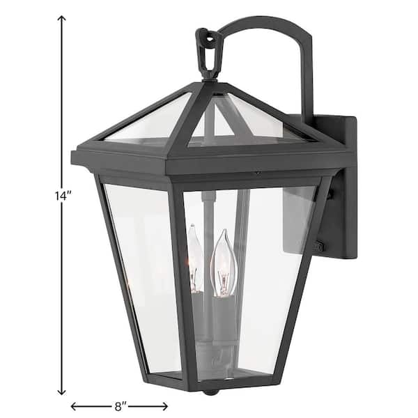 HINKLEY - Alford Place Small Museum Black Outdoor Wall Mount Lantern