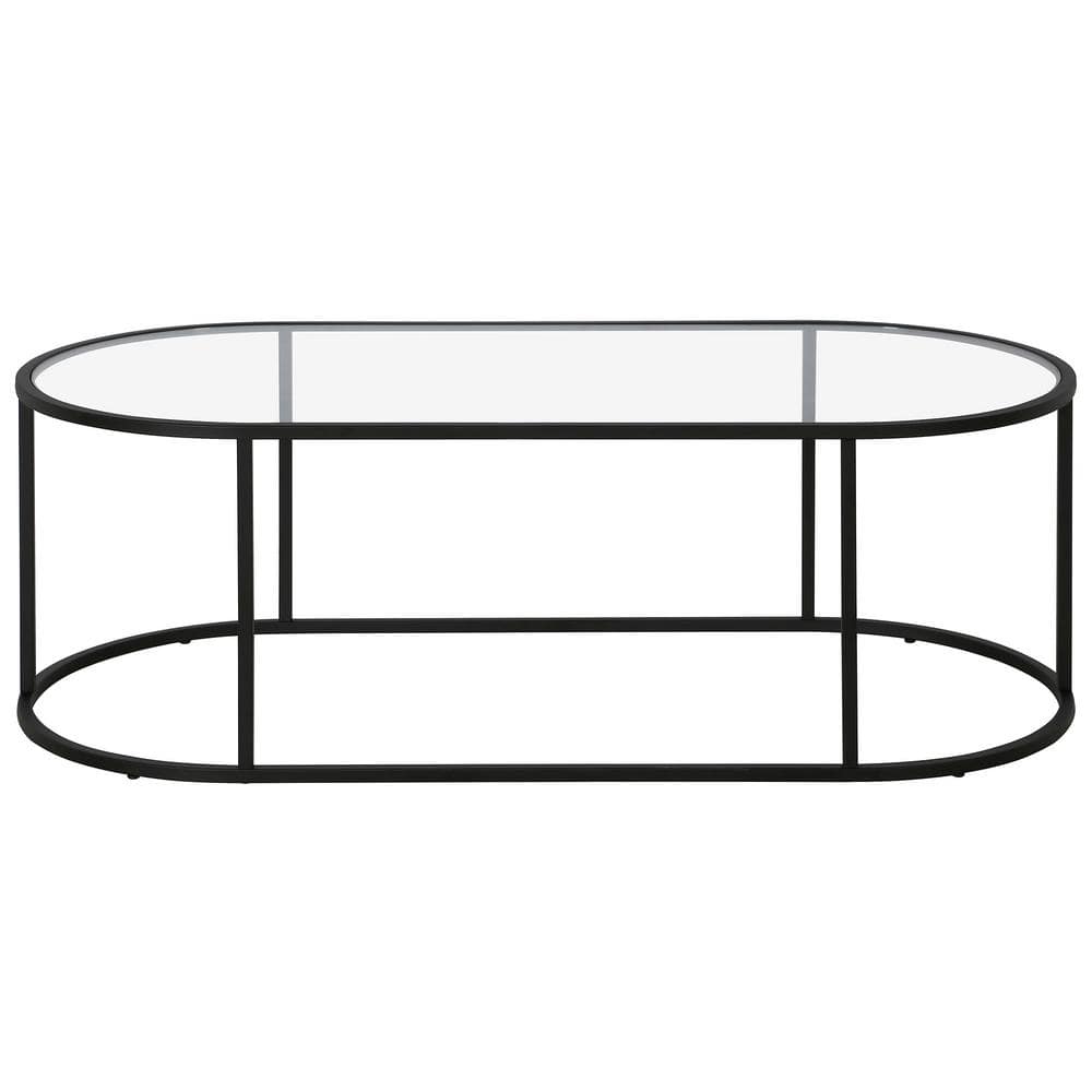 Meyer&Cross Erikson 48 in. Blackened Bronze Glass Rectangular Coffee
