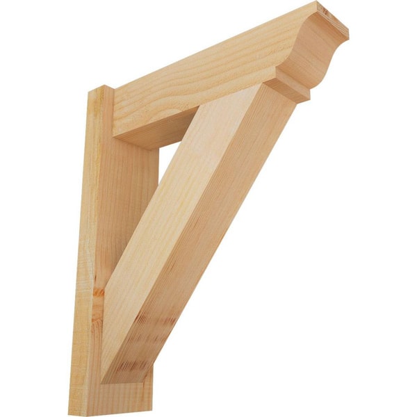 Ekena Millwork 6 in. x 24 in. x 20 in. Douglas Fir Traditional Rough Sawn Outlooker