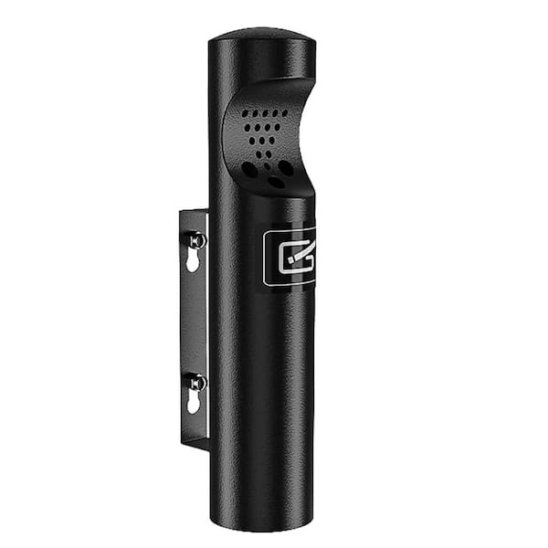 Commercial Black Stainless Steel Wall Mount Outdoor Ashtray