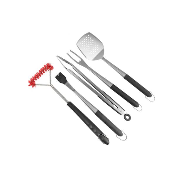 BBQ Accessories 5Pcs Stainless Steel Grill Set Heavy Duty Barbeque Tools