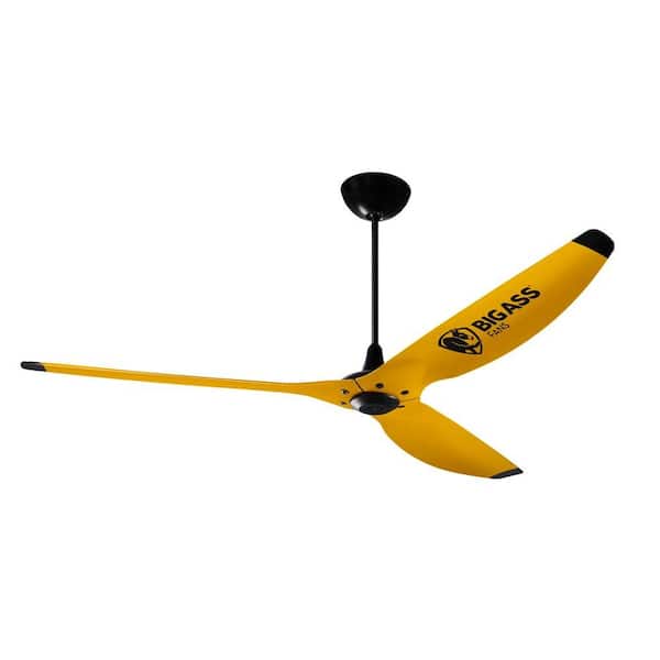 Big Ass Fans 400 84 in. Yellow and Black Powder Coated Shop Ceiling Fan