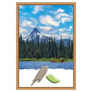 Salon Scoop Copper Wood Picture Frame Opening Size 24x36 in.