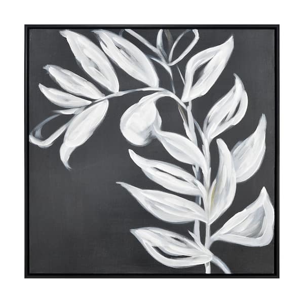 PRIVATE BRAND UNBRANDED Silhouette II Framed Wall Art with Black Frame 24.75 in. x 24.75 in.