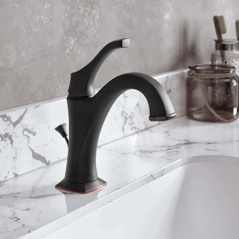 Arlo Oil Rubbed Bronze Single Handle Bathroom Faucet