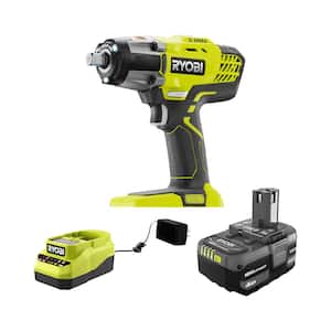 ONE+ 18V Cordless 3-Speed 1/2 in. Impact Wrench Kit with (1) 4.0 Ah Battery and Charger