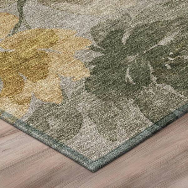 Chantille Machine Washable Indoor/Outdoor Abstract ACN3014 Gray 2 ft. x 7 ft. Runner Rug