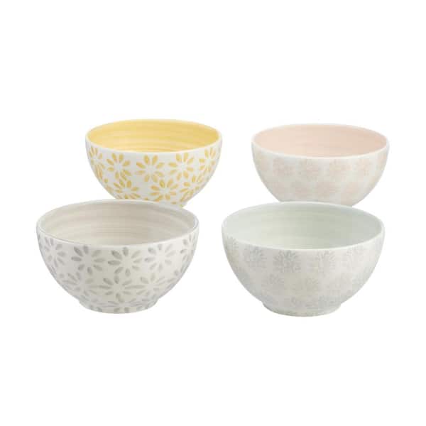 Home Decorators Collection Leyla 4-Piece Hand-Decorated Mix & Match Bowl Set (Service for 4)