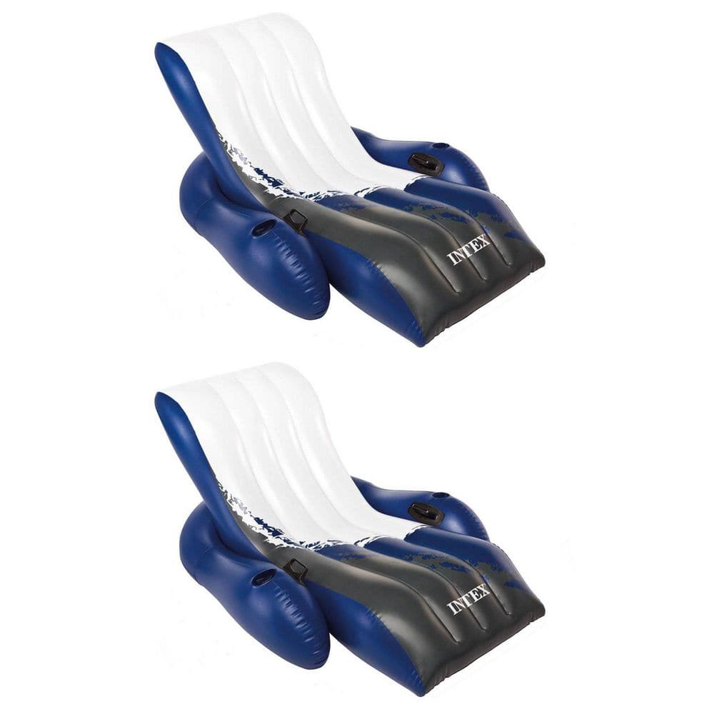 Inflatable Floating Comfortable Recliner Lounges with Cup Holders (2 Pack) price history on PriceWatchPro