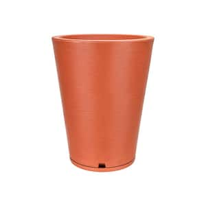 Genebra Medium Terracotta Plastic Resin Indoor and Outdoor Planter Bowl