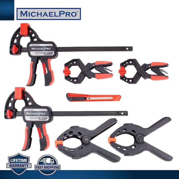 MICHAELPRO 7-Piece Woodworking Clamps Mechanics Tool Set