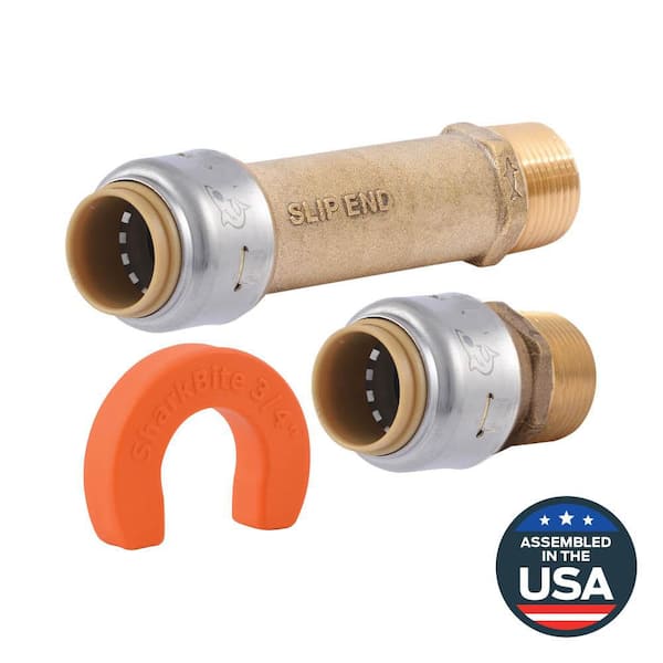 SharkBite Max 3/4 in. Push-to-Connect Brass Water Filter Installation Kit