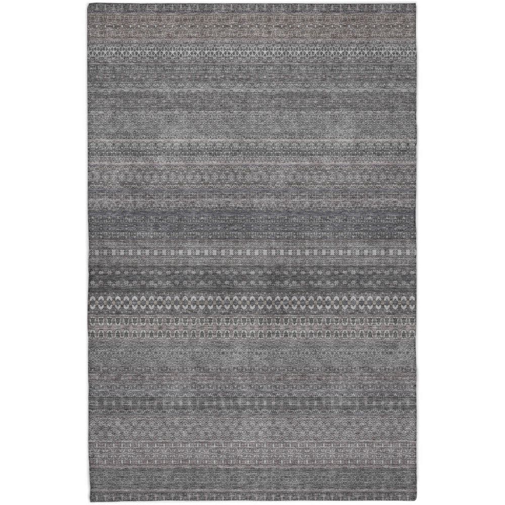 Dream Shag Premium Machine Washable Abstract ADS527 Gray 8 ft. x 10 ft. Area Rug price history on PriceWatchPro