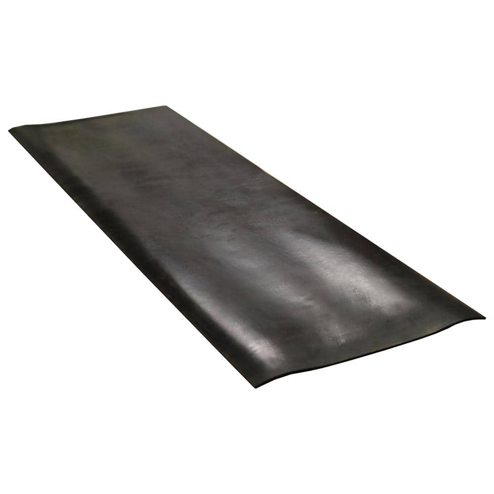 Rubber-Cal Kitchen Mat Black 0.375 in. T x 36 in. W x 60 in. L