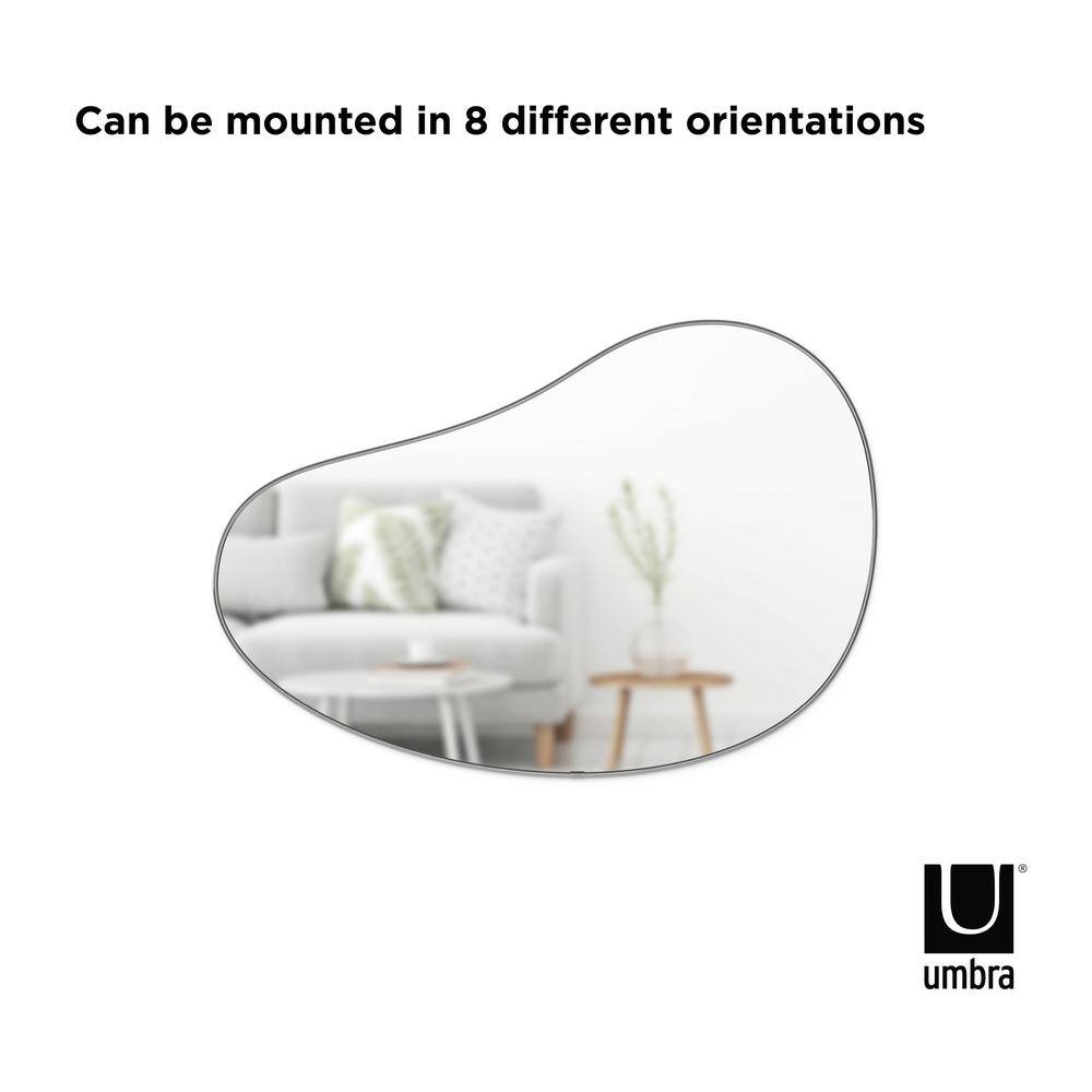 24" x 36" Abstract Shaped Metallic Wall Accent Mirror