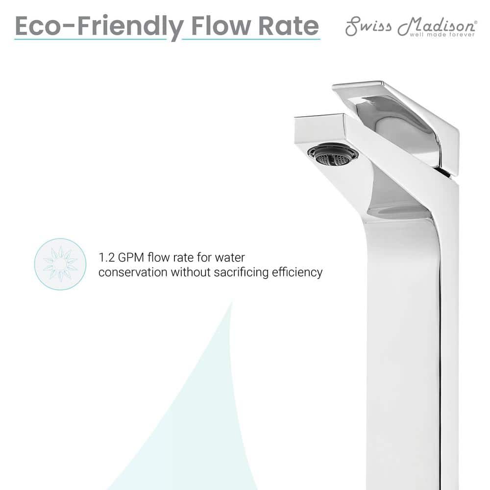 Voltaire Chrome Single-Handle High Arc Bathroom Faucet