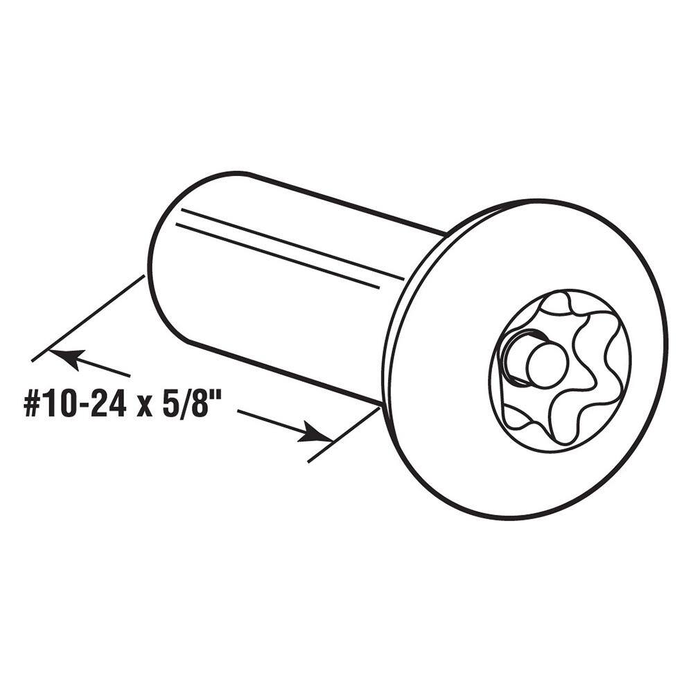 Buy T27 Torx Barrel Nut, 1024 in. x 5/8 in. Stainless Steel