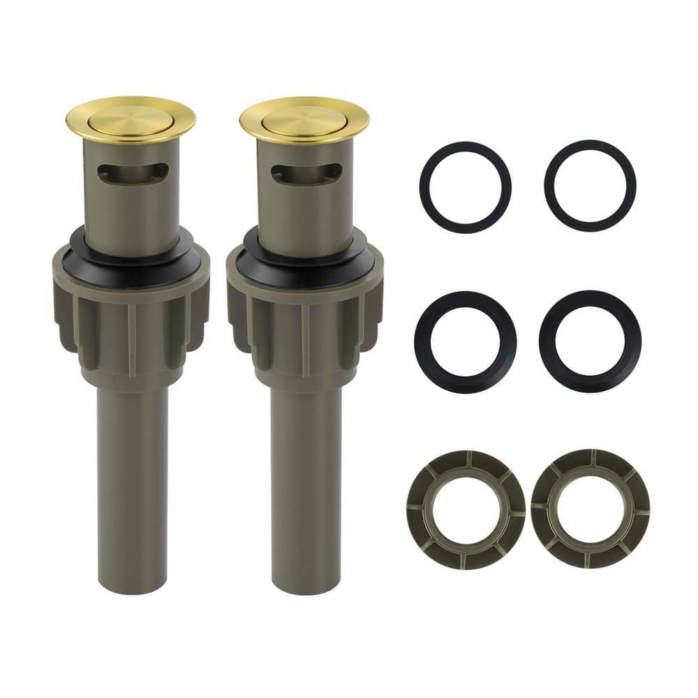(2 Pack) ABS Pop-Up Drain Assembly with Overflow for Bathroom Sink in Brushed Gold price history on PriceWatchPro