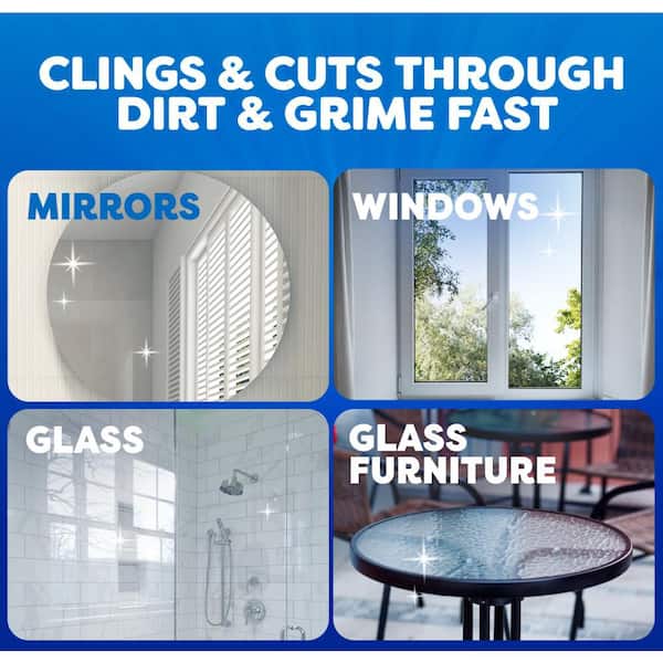 19 oz. Glass Cleaner Fast Shine Foam, Rainshower Scent 4-Pack