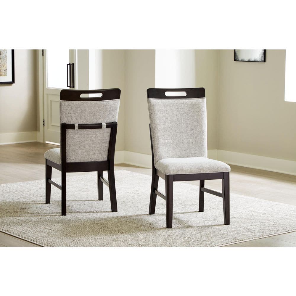 Ashley Furniture Neymorton Light Gray/Brown Dining Chair ( Set of 2) (Online Special Price) | Ornate Home, image size:1000x1000