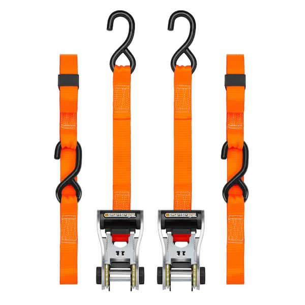 SmartStraps 10 ft. Orange RatchetX Tie Down Straps with 1,000 lb. Safe Work  Load - 2 pack 340 - The Home Depot