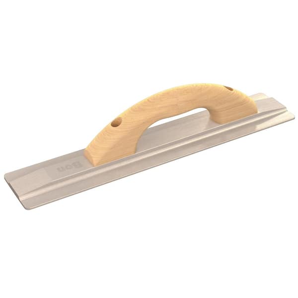 Bon Tool 15-1/2 in. x 3-1/8 in. Square End Aluminum Contractor Float with Wood Handle