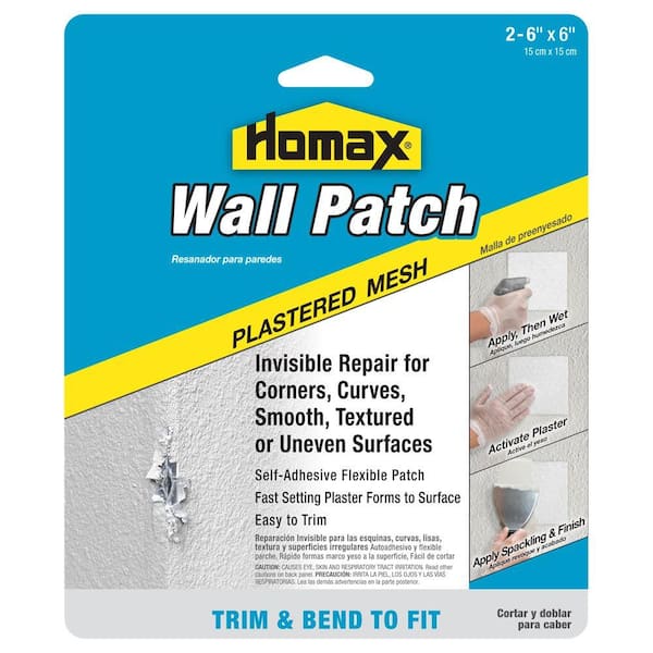 Homax 2-6 in. x 6 in. Pre Plastered Mesh Wall Patch