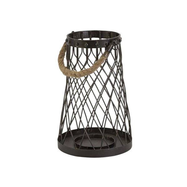 Home Decorators Collection Regatta 11.5 in. H x 7.75 in. W Bronze Small Candleholder