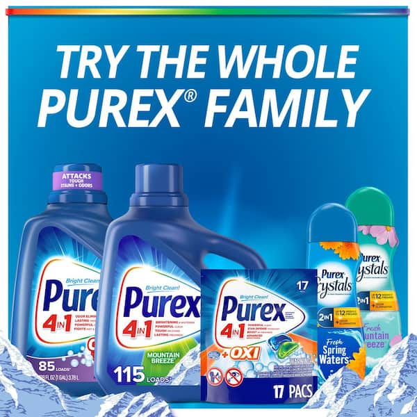 Purex Mountain Breeze Liquid Laundry Detergent, 115-Loads, 150 fl