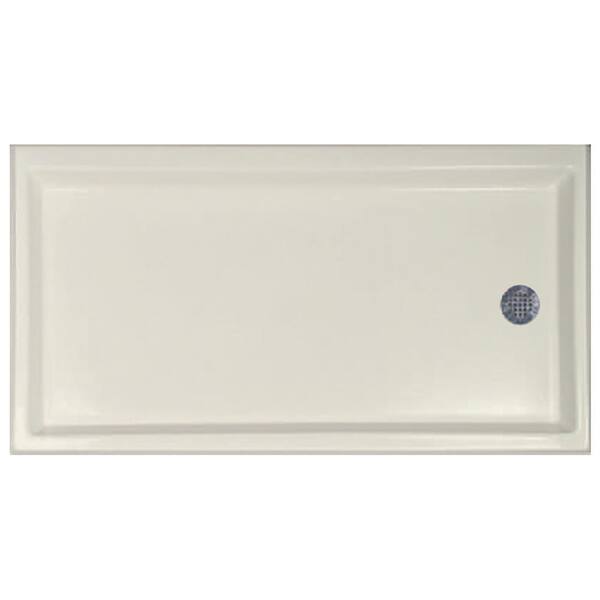 Hydro Systems 60 in. x 30 in. Single Threshold Shower Base with Right-Hand Drain in Biscuit