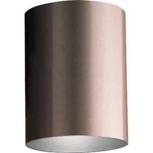 Cylinder Collection 5'' Antique Bronze Modern Outdoor Ceiling Light