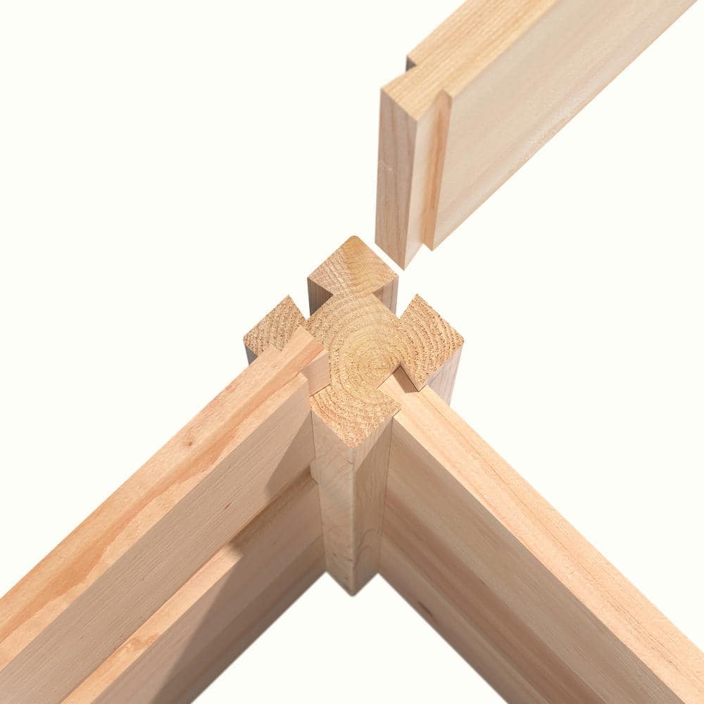Natural Cedar 48" x 48" Freestanding Raised Garden Bed