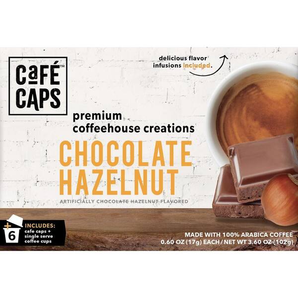 CAFE CAPS Chocolate Hazelnut Coffee w 