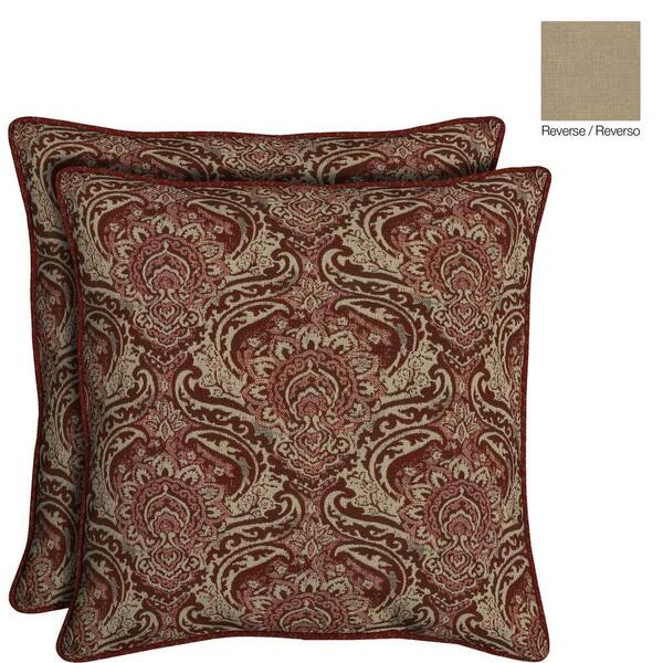 Bombay Outdoors Venice Reversible Oversize Toss Outdoor Cushion Pillow (2-Pack)