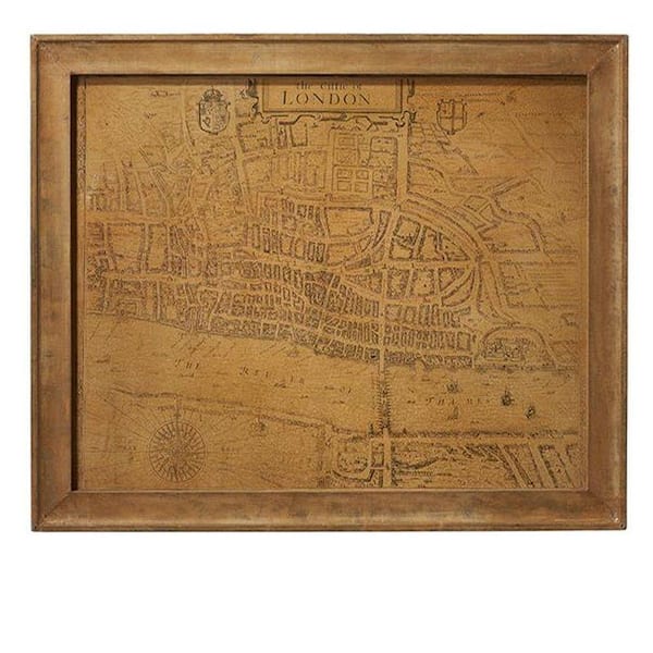 Unbranded 22.5 in. H x 27 in. W Brown Queens Way Wall Art