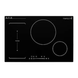 30 in. Induction Cooktop in Black with 4-Elements including Bridge Element