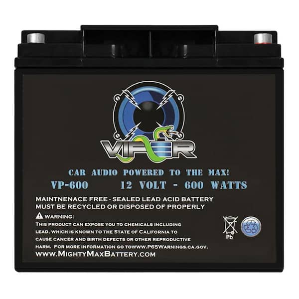Viper VP-600 600 Watt Audio Replacement Battery for Kinetik HC600B Power Cell Car Audio