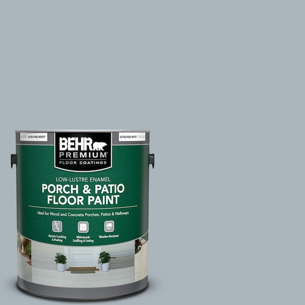 BEHR PREMIUM 1 gal. #N490-3 Shaved Ice Low-Lustre Enamel Interior/Exterior Porch and Patio Floor Paint