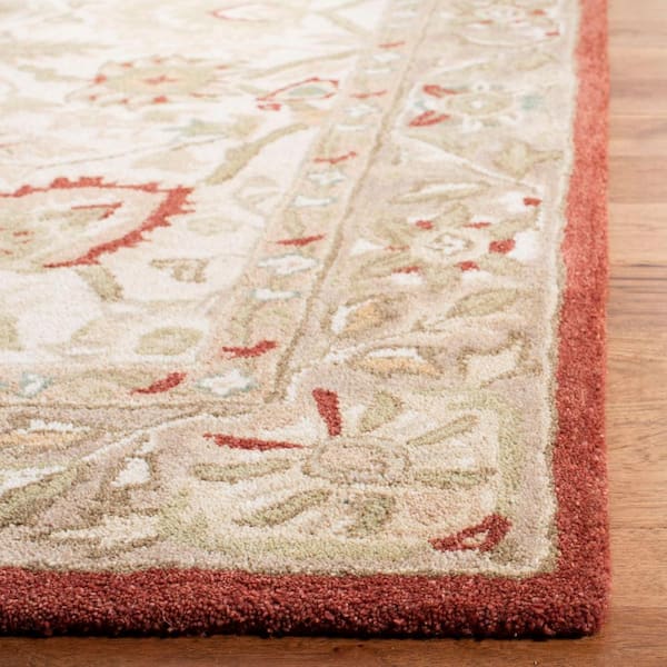 Beige Safavieh Limitee Collection LIM766P Distressed Viscose Area Rug Rust 9' x 12' Beige Safavieh Limitee Collection LIM766P Distressed Viscose Area Rug Rust 9' x 12'