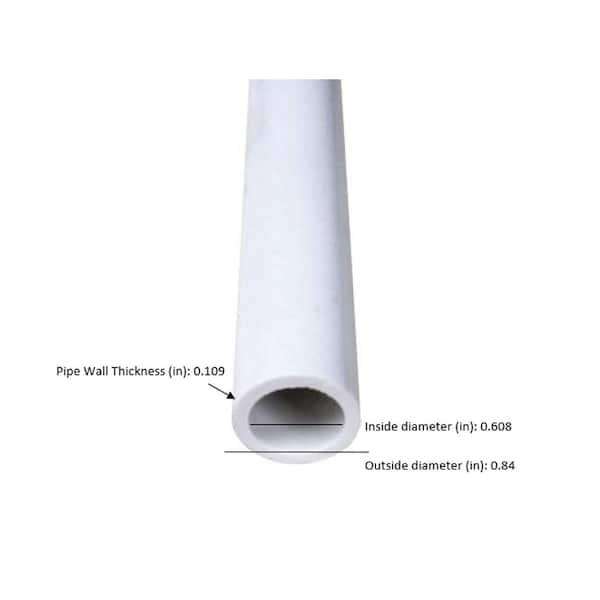 1/2 in. x 24 in.  PVC DWV Schedule 40 Pipe